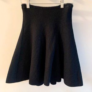 Zara Knit Skirt w/ Fuzzy Piping at Waist
